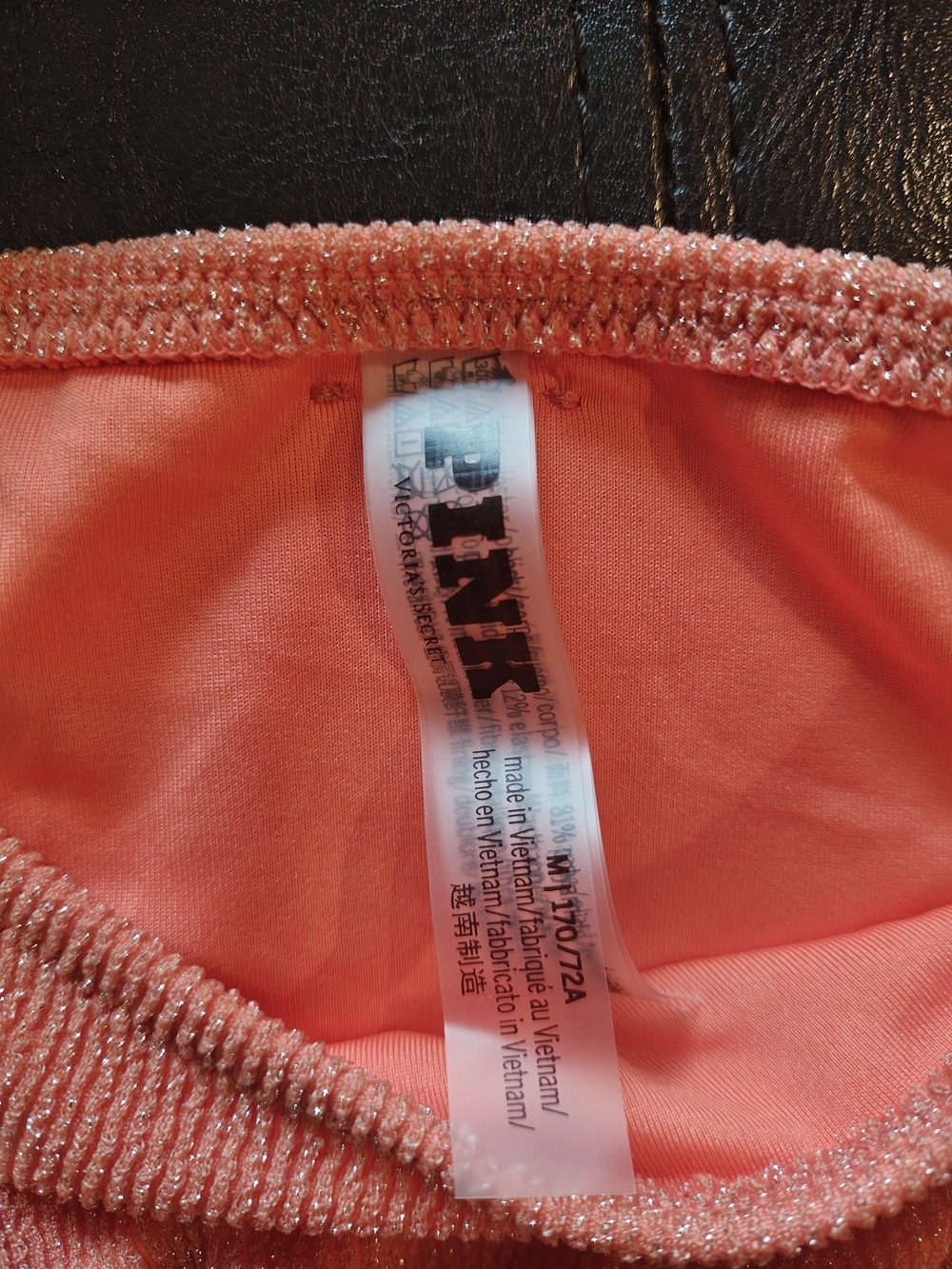 Victoria's Secret PINK Super Push-Up Underwire Bikini Top Deep Coral - Picture 5 of 6